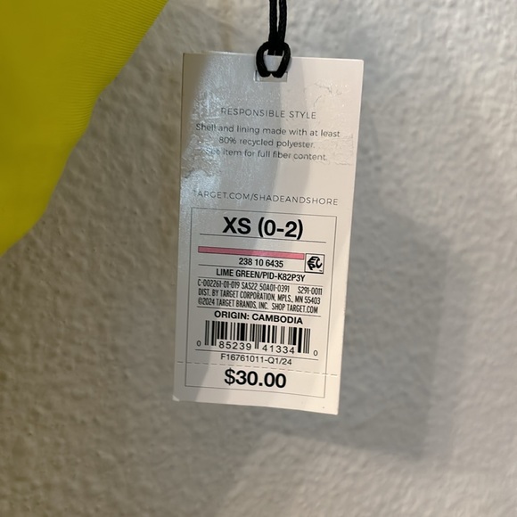 NWT Shade and Shore yellow high leg cheeky one piece size XS - Picture 6 of 7